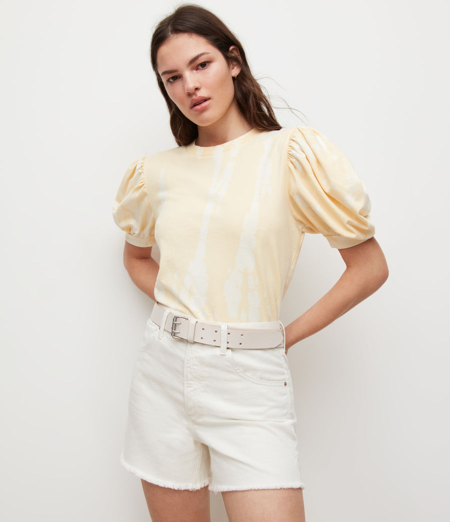 Femmes T-Shirt Elizah Tie-Dye (apricot_yellow) - Image 1