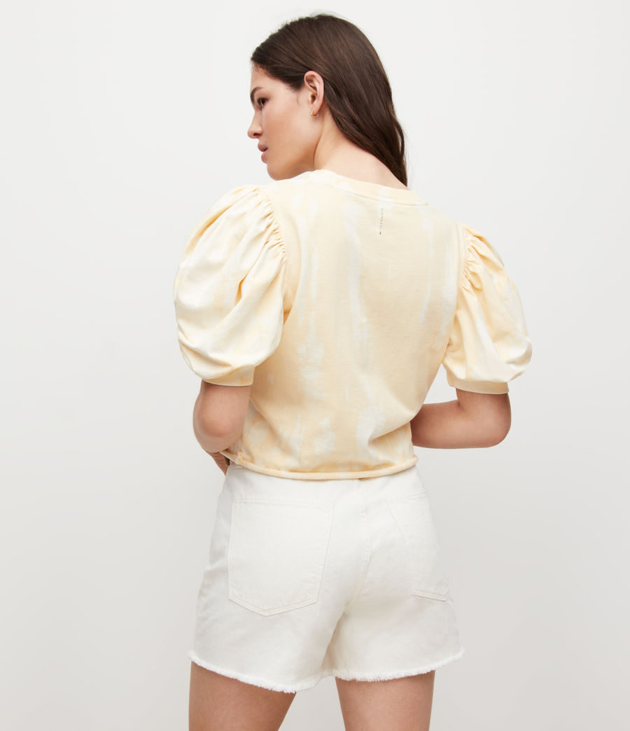 Damen Elizah Batik T-Shirt (apricot_yellow) - Image 6