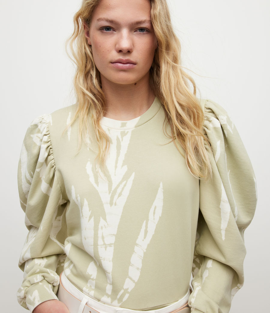 Womens Elizah Tie Dye Sweatshirt (greenstone) - Image 1