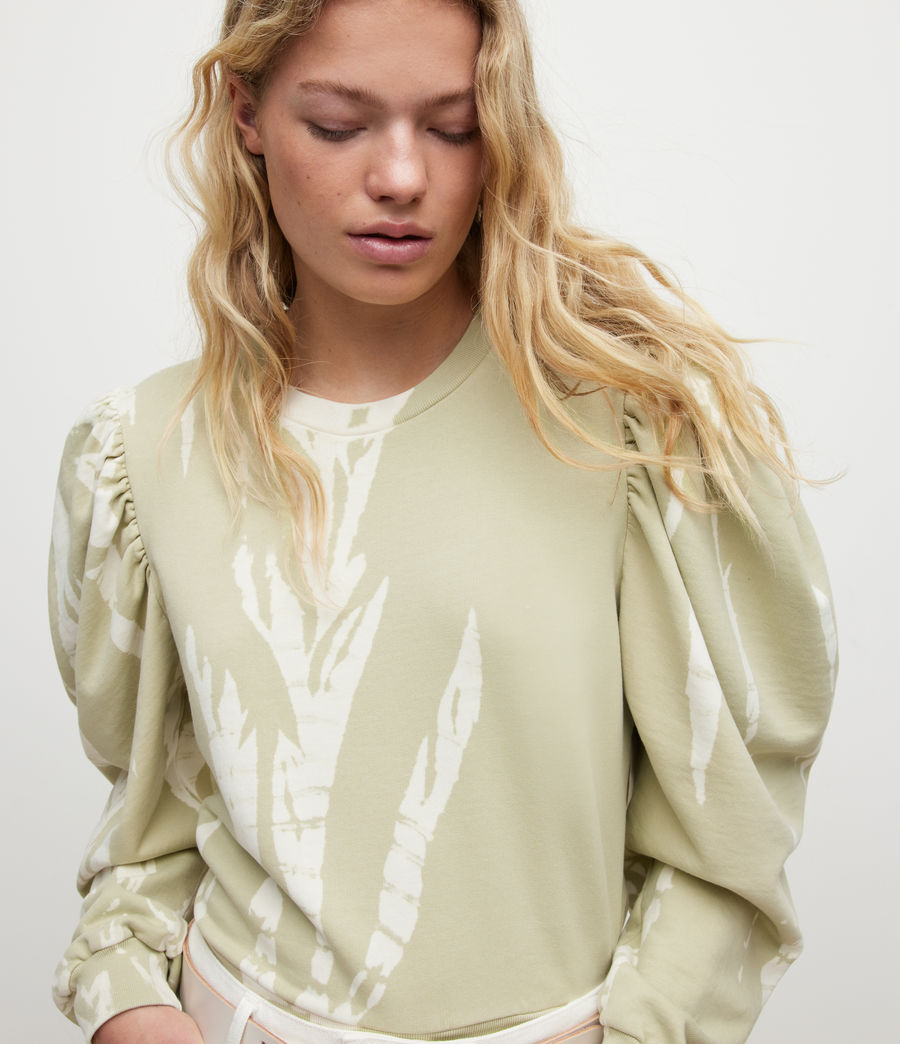 Womens Elizah Tie Dye Sweatshirt (greenstone) - Image 5