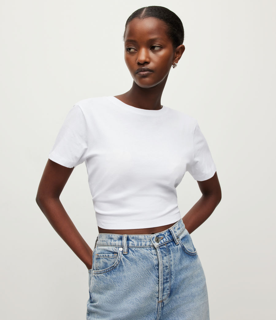Women's Ada Open Back T-Shirt (optic_white) - Image 1