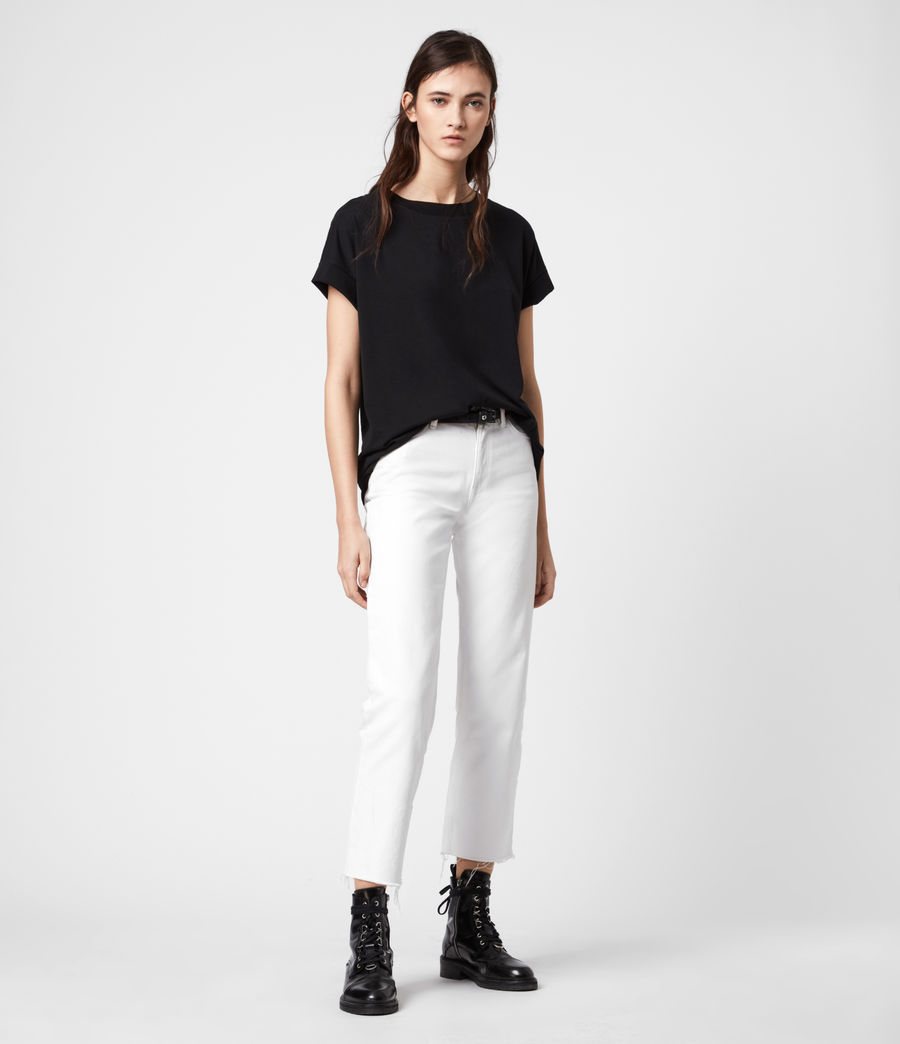 Womens Pure Cotton Imogen Boy T-Shirt (black) - Image 3