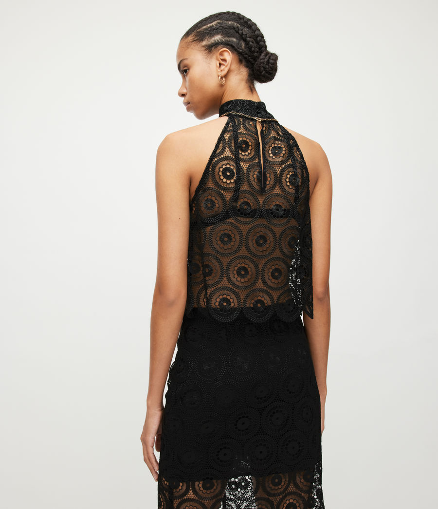 Femmes Top Crochet Lana (black) - Image 6