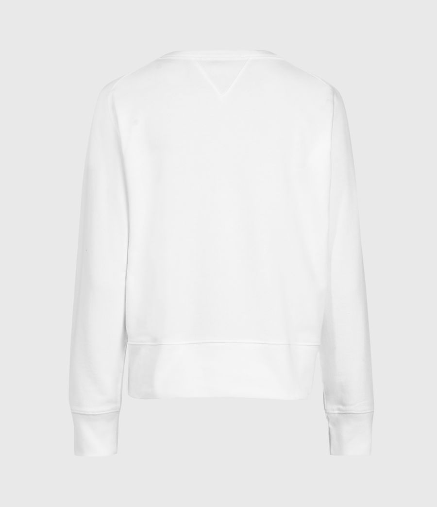 womens white sweatshirt