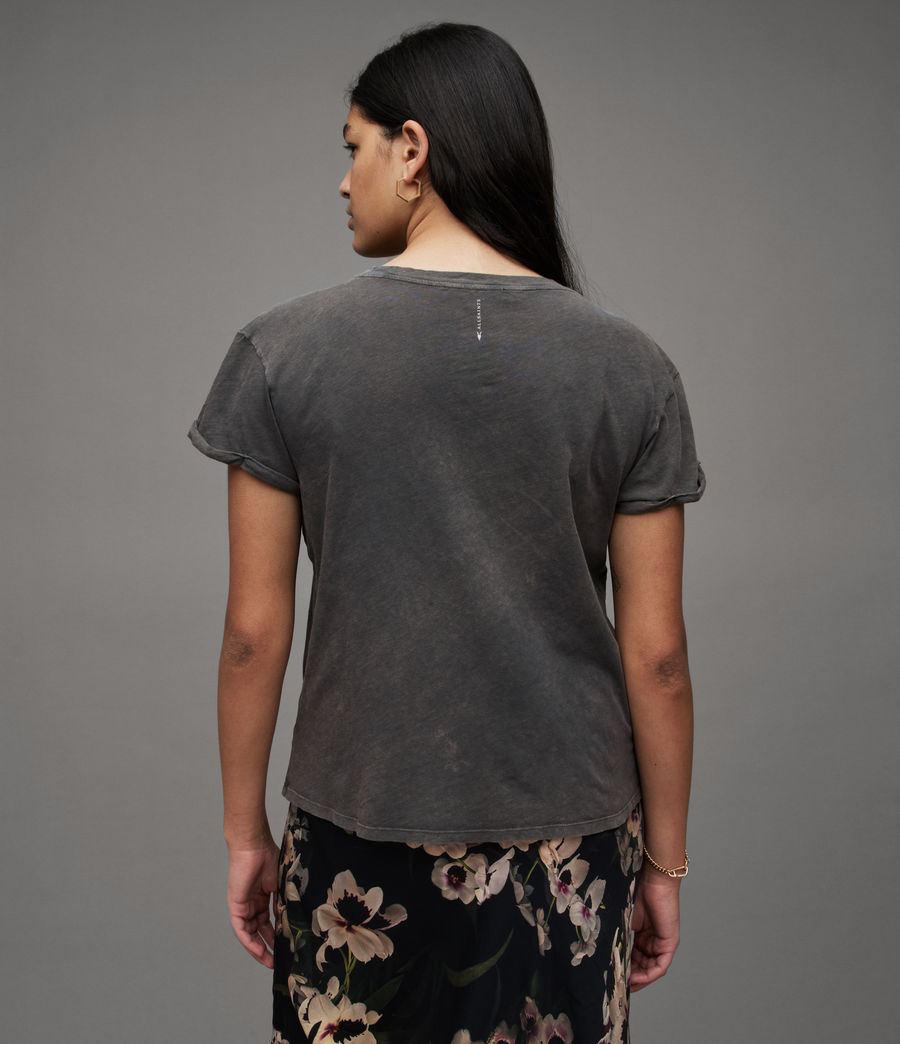 Women's Anna T-Shirt (acid_washed_black) - Image 5