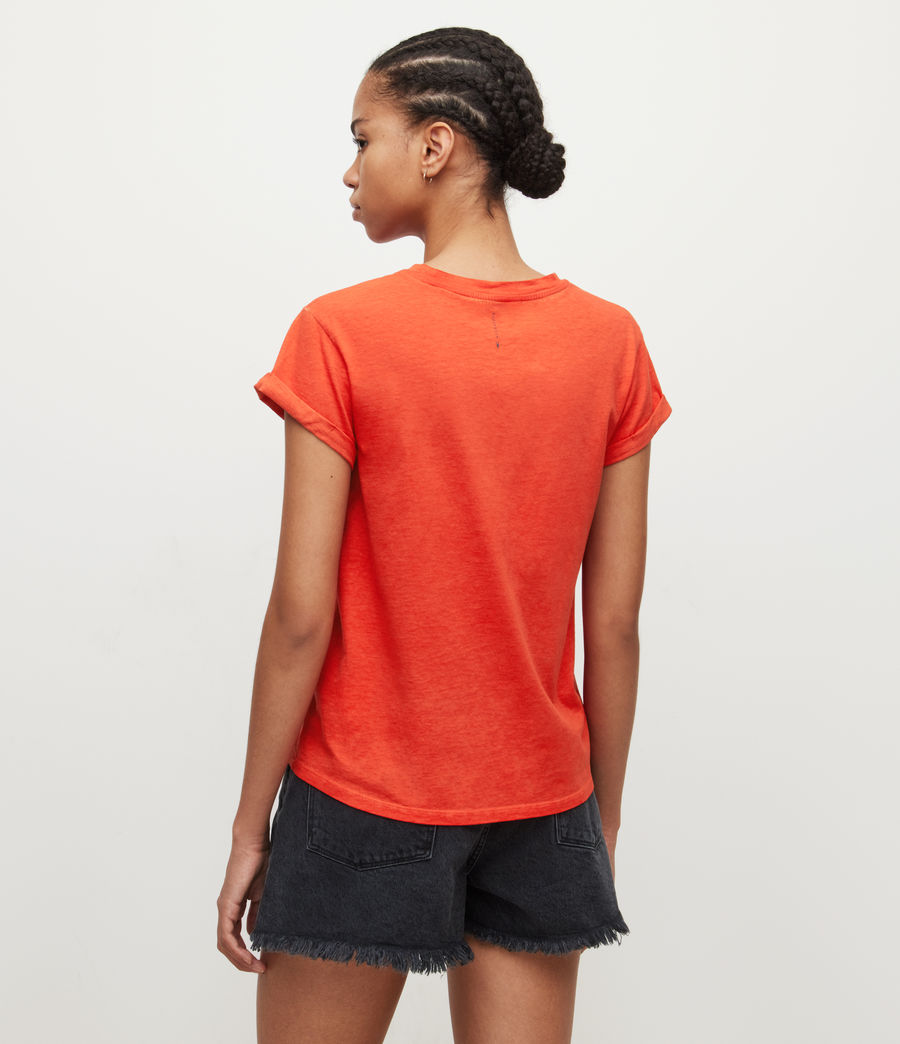 Womens Anna T-Shirt (poppy_blaze_red) - Image 4