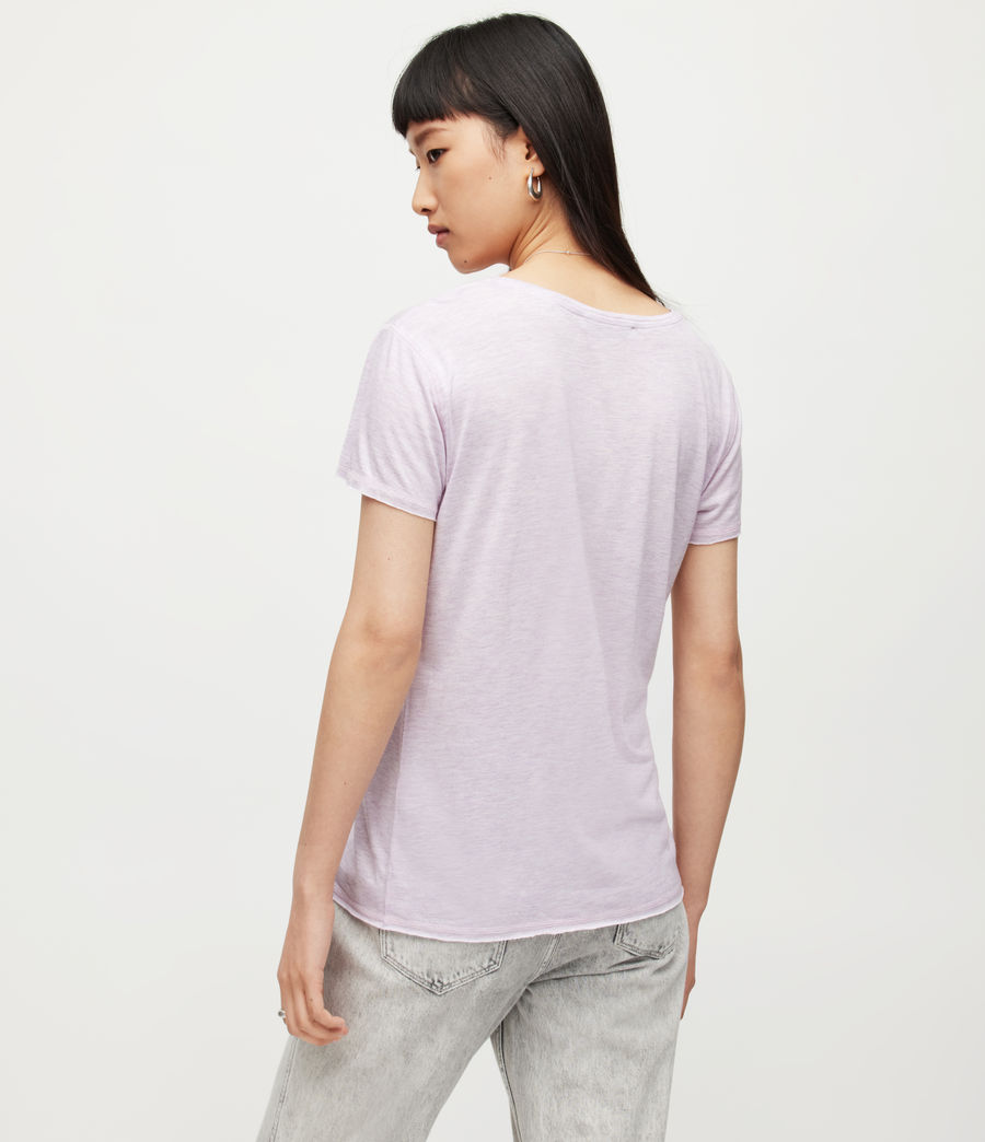 Womens Emelyn Shimmer T-Shirt (ash_desert_pink) - Image 5