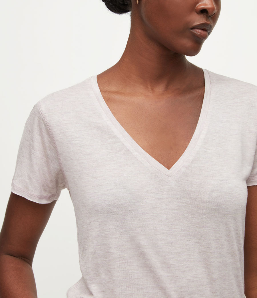 Womens Emelyn Shimmer T-Shirt (ash_desert_pink) - Image 2