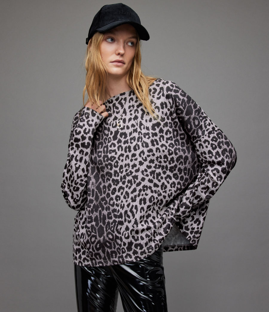 Womens Rita Leppo T-Shirt (charcoal_marl) - Image 1