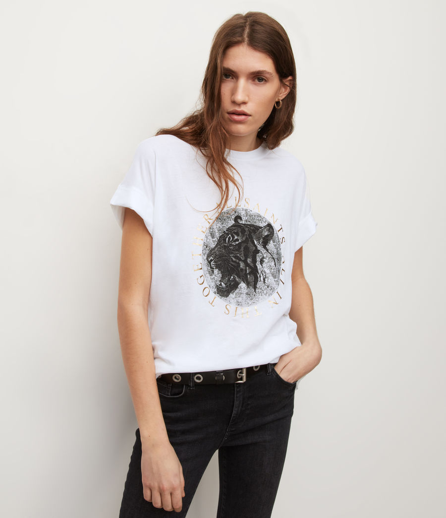 Women's Lia Imogen Boy T-Shirt (optic_white) - Image 2