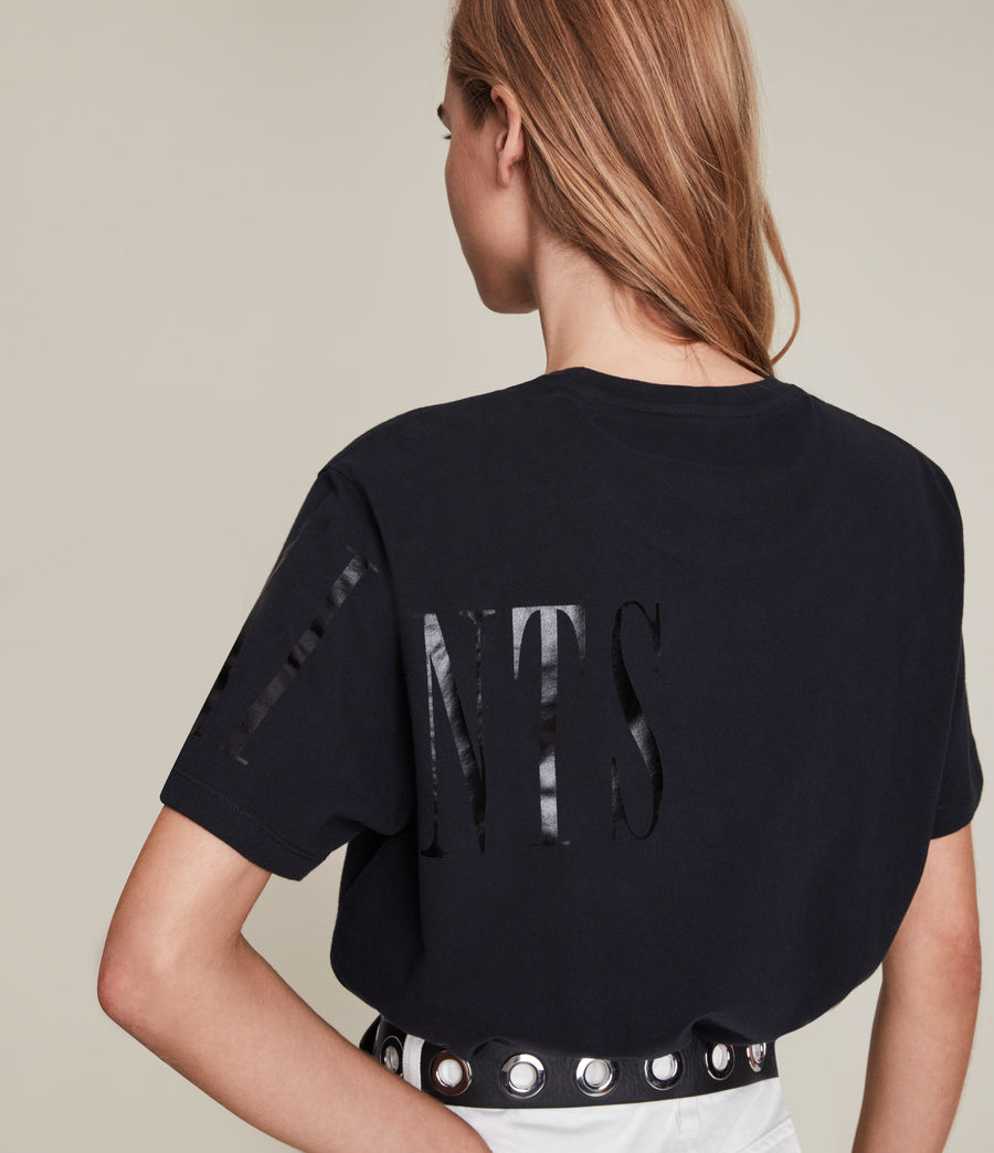 Femmes T-Shirt Separo (black) - Image 2