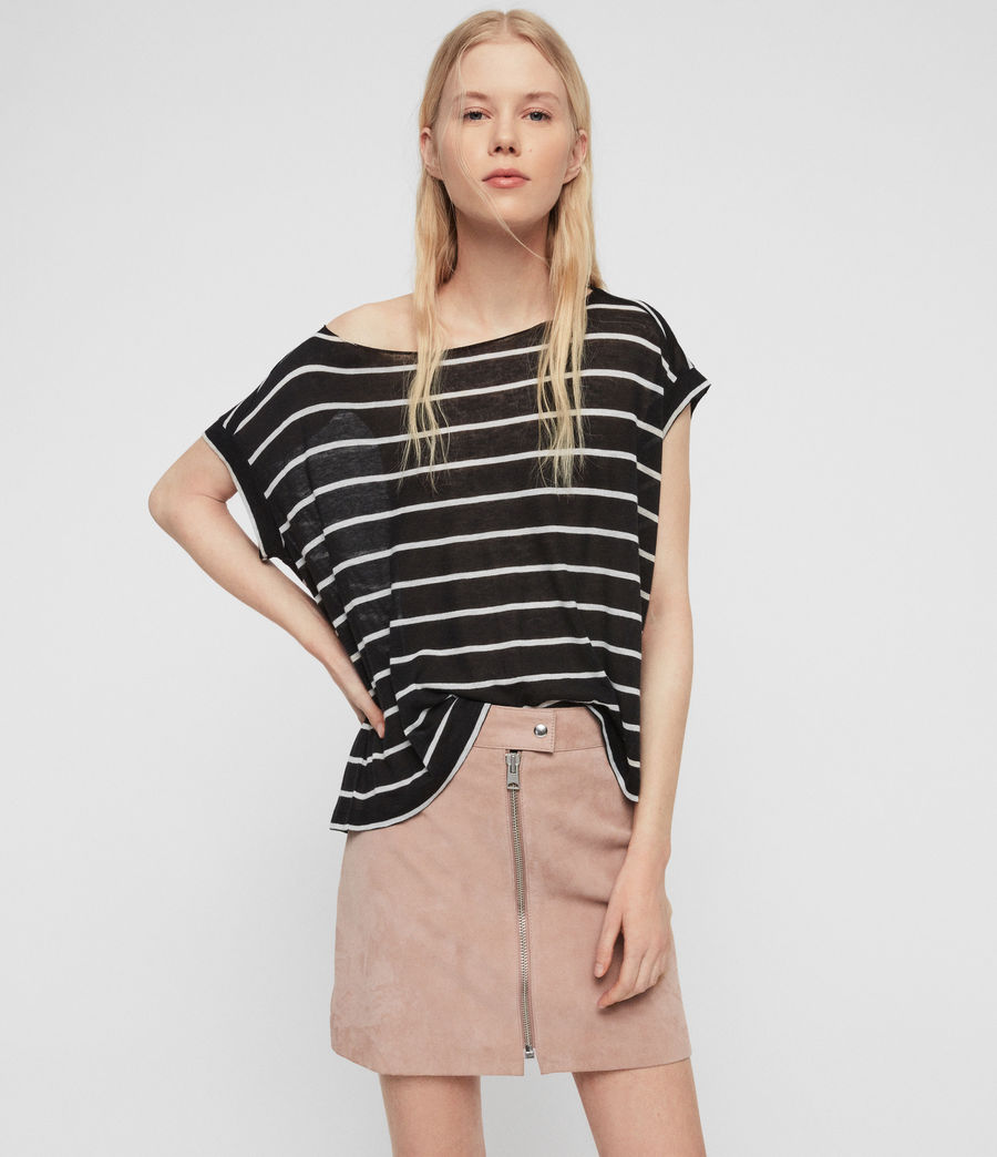 allsaints striped shirt