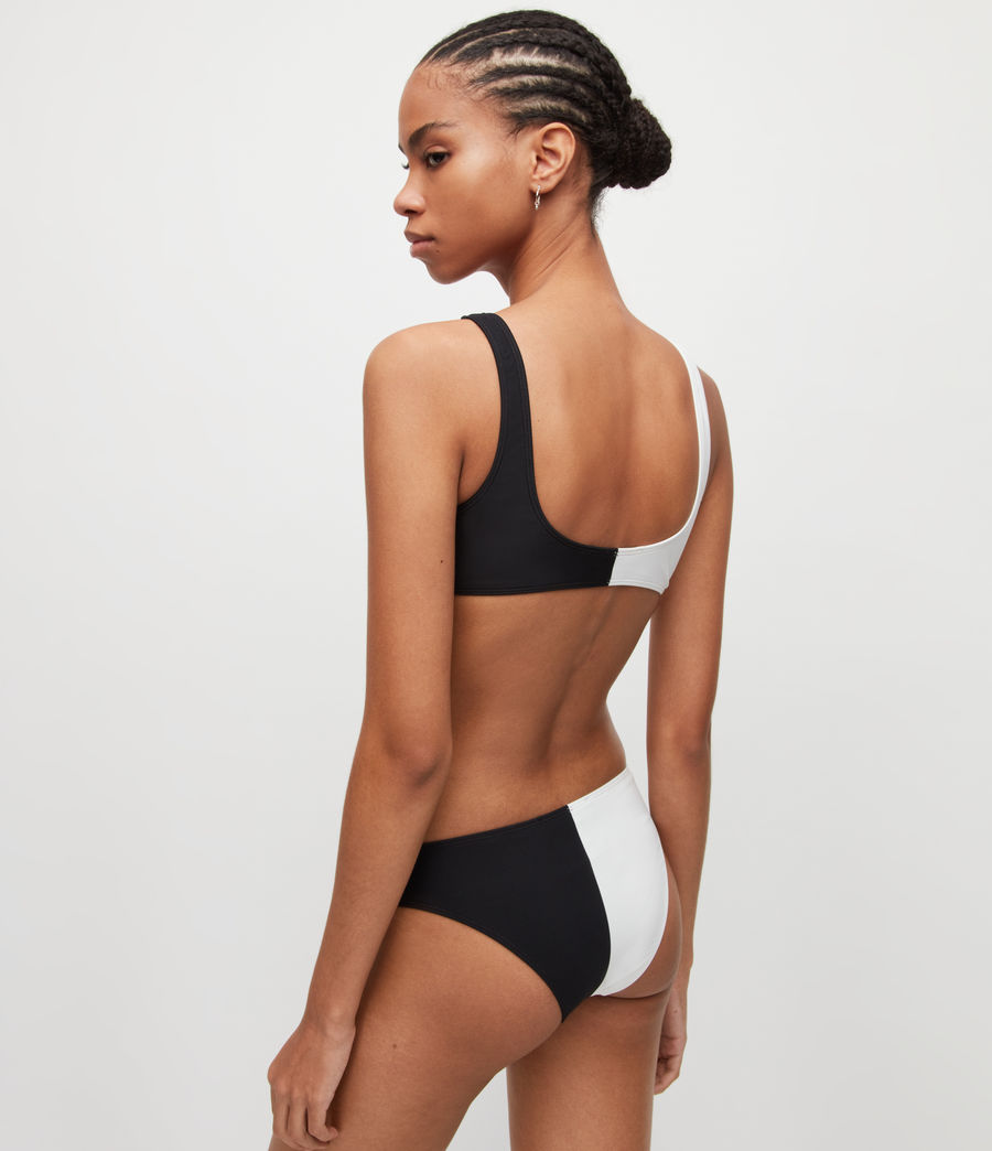 Women's Mia Split Saints Bikini Top (black_white) - Image 5