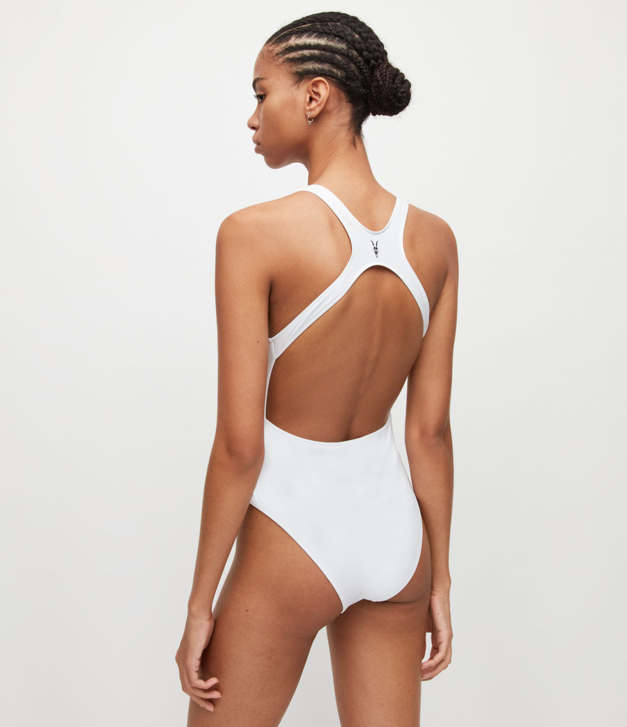 Women's Dara Racer Swimsuit (chalk_white) - Image 6