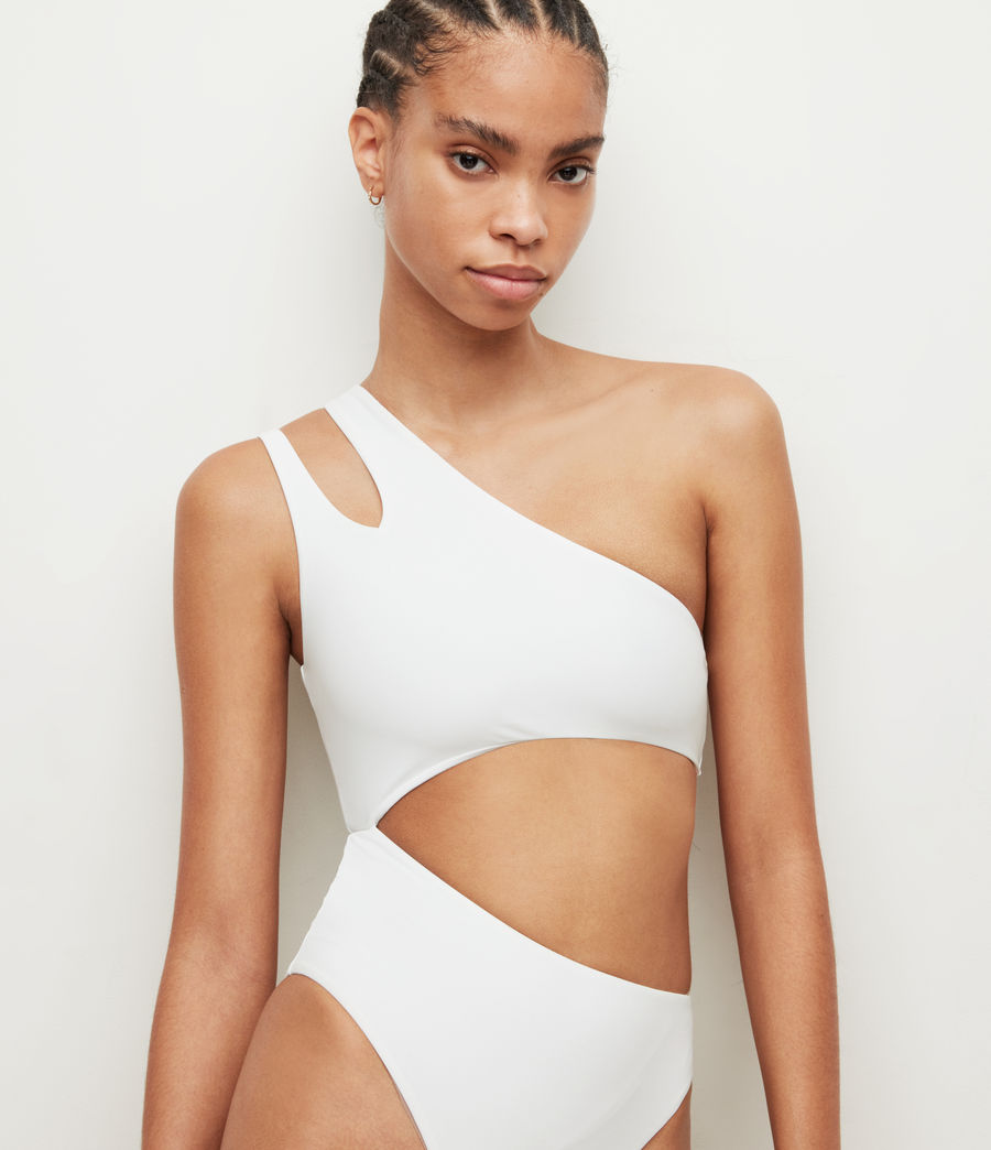 Women's Cara Cut Out Swimsuit (off_white) - Image 4
