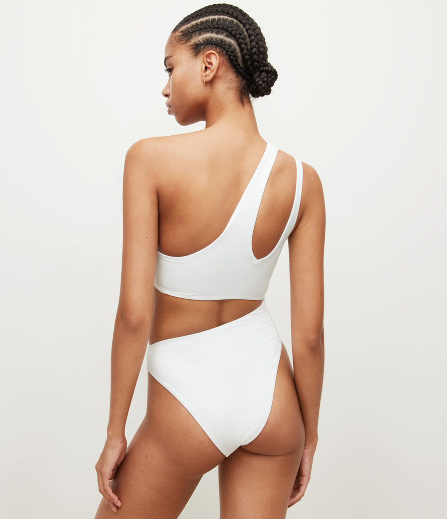Womens Cara Cut Out Swimsuit (off_white) - Image 5