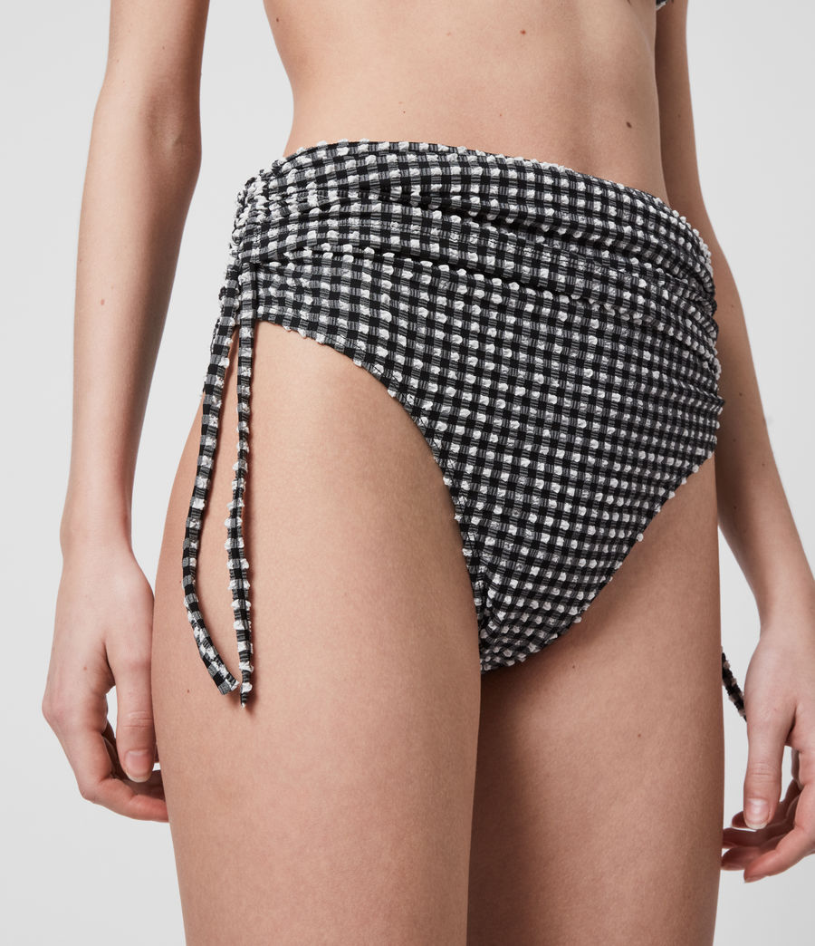 gingham swim bottoms