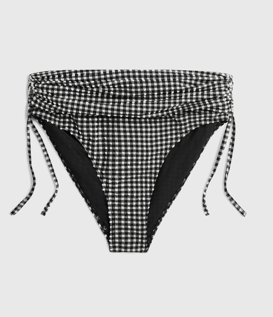 gingham swim bottoms