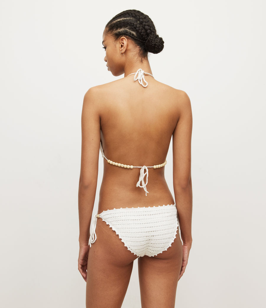 Womens Ola Crochet Bikini Bottoms (chalk_white) - Image 5