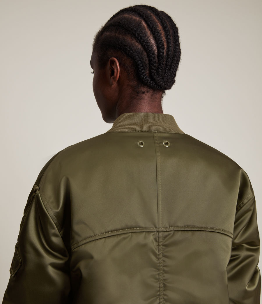 Women's Margot Bomber Jacket (khaki_green) - Image 6
