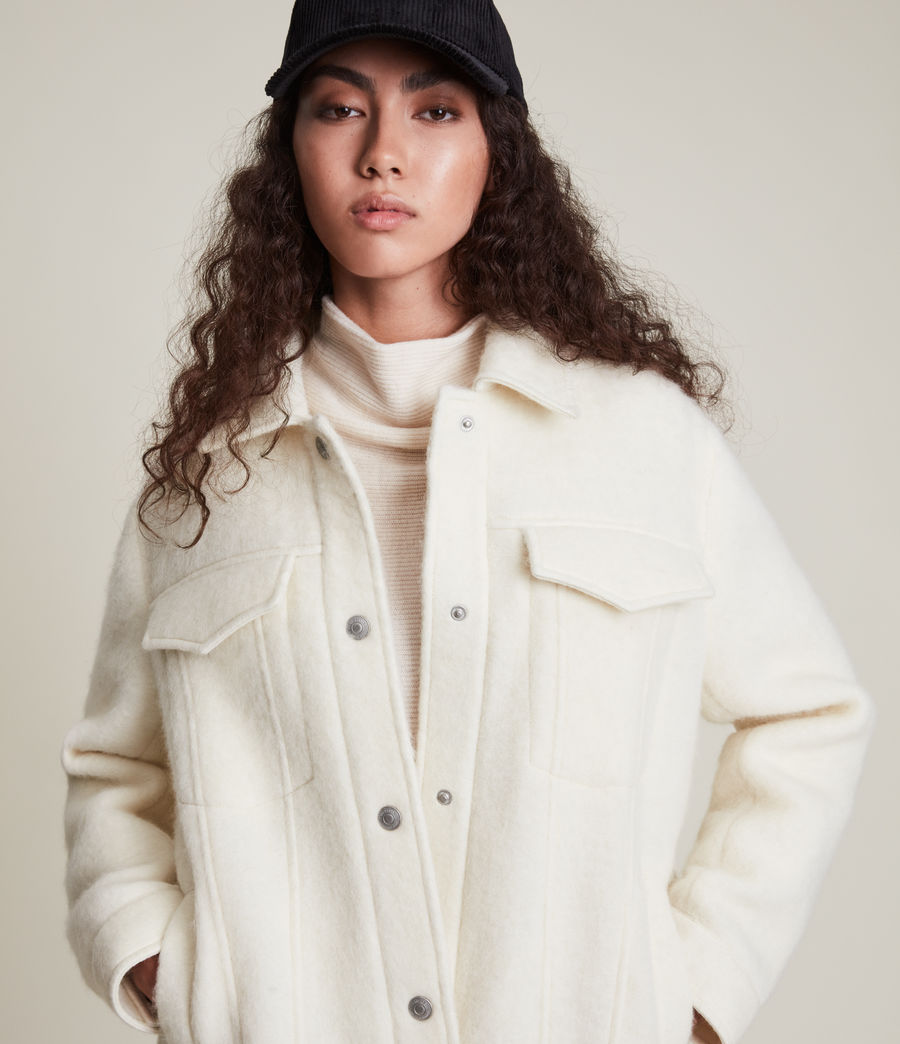 Womens Faye Wool Blend Jacket (off_white) - Image 2