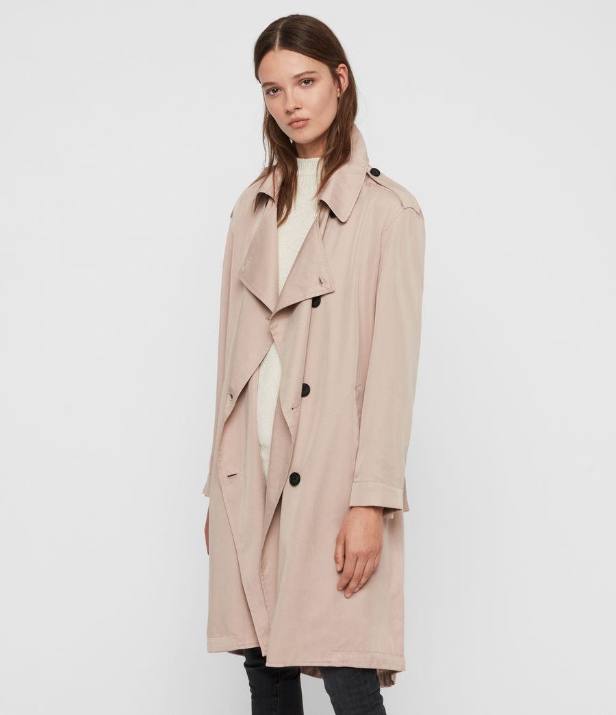 womens long mac coats