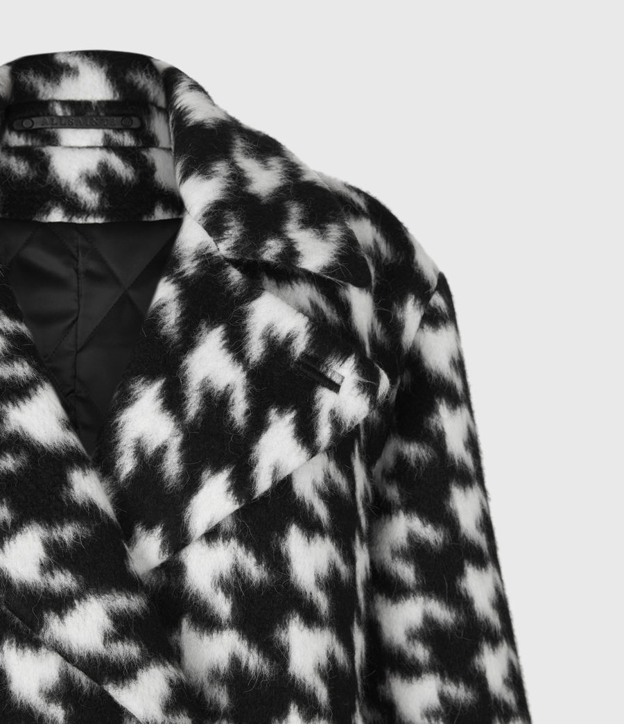 all saints faux fur coat