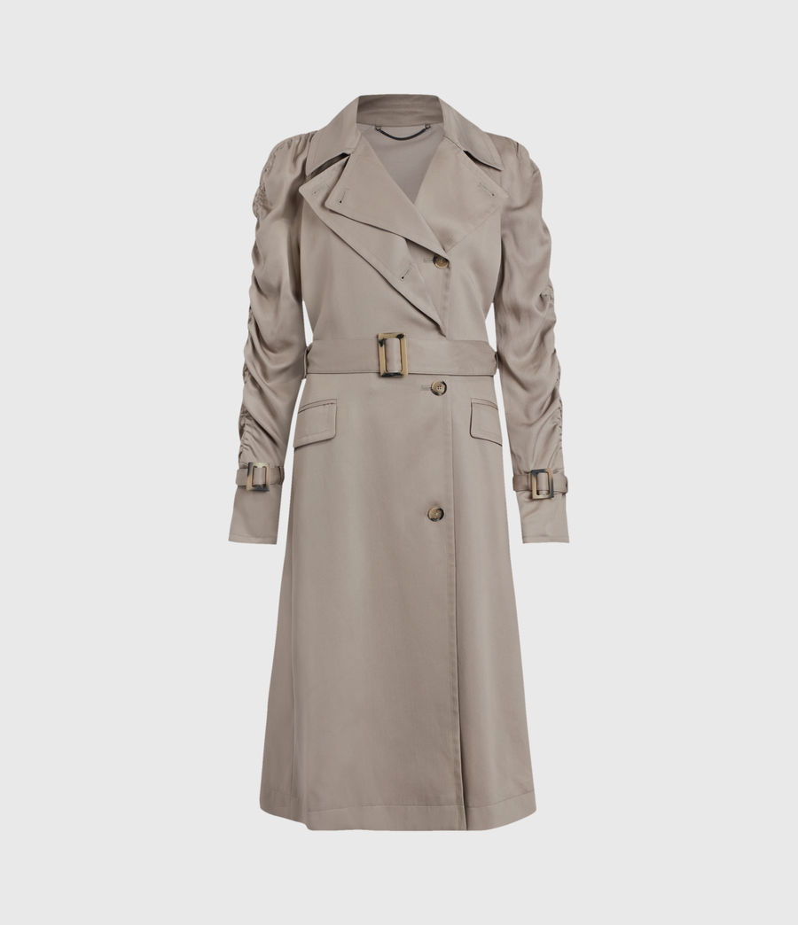 all saints camel coat