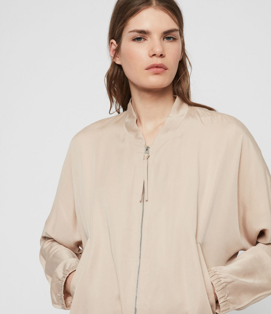 ALLSAINTS UK: Womens Lyra Bomber Jacket (blush_pink)