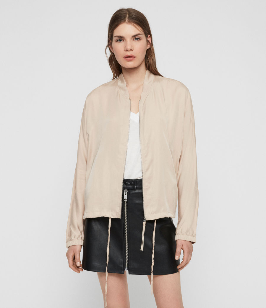 ALLSAINTS UK: Womens Lyra Bomber Jacket (blush_pink)