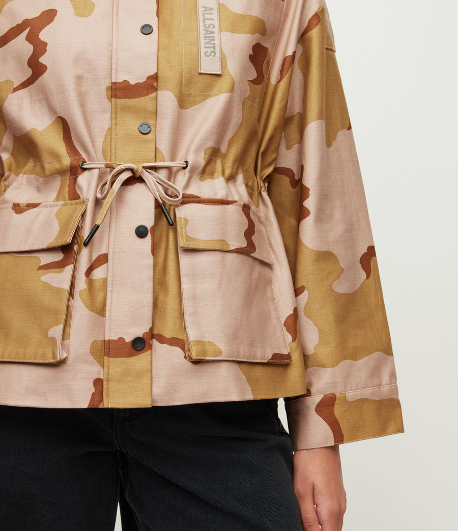 ALLSAINTS UK: Womens Katey Camouflage Jacket (pink_camo)