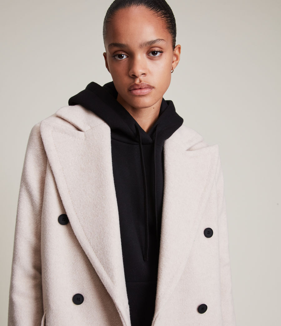 Womens Haylie Wool Blend Coat (soft_pink) - Image 2