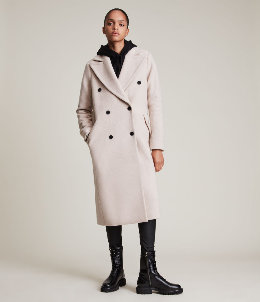 Womens Haylie Wool Blend Coat (soft_pink) - Image 4