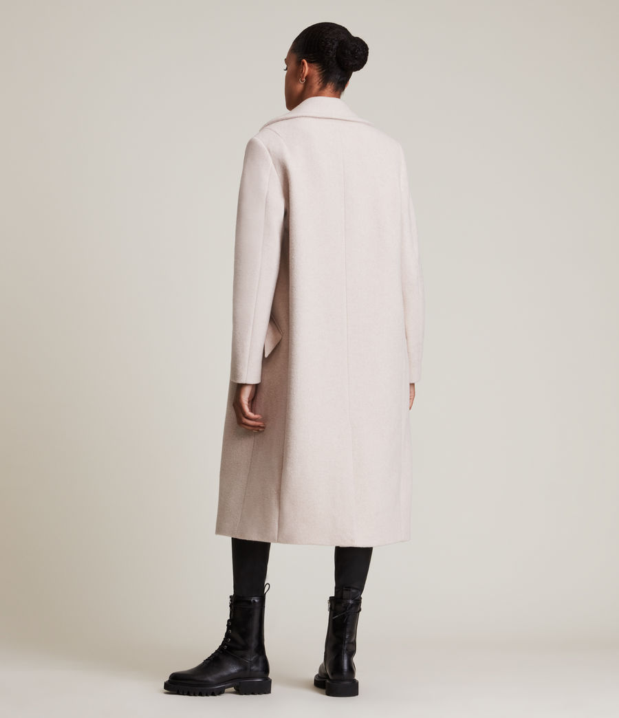 Womens Haylie Wool Blend Coat (soft_pink) - Image 7