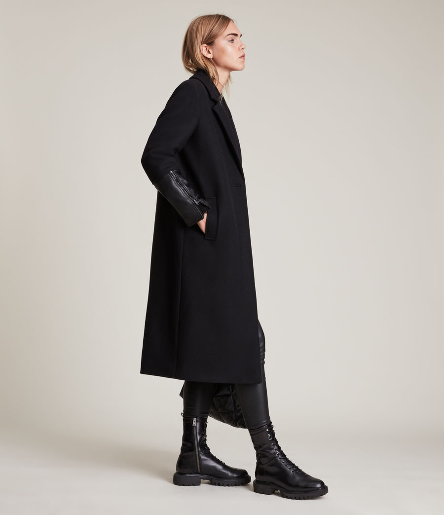 Women's Taylore Wool Blend Coat (black) - Image 1