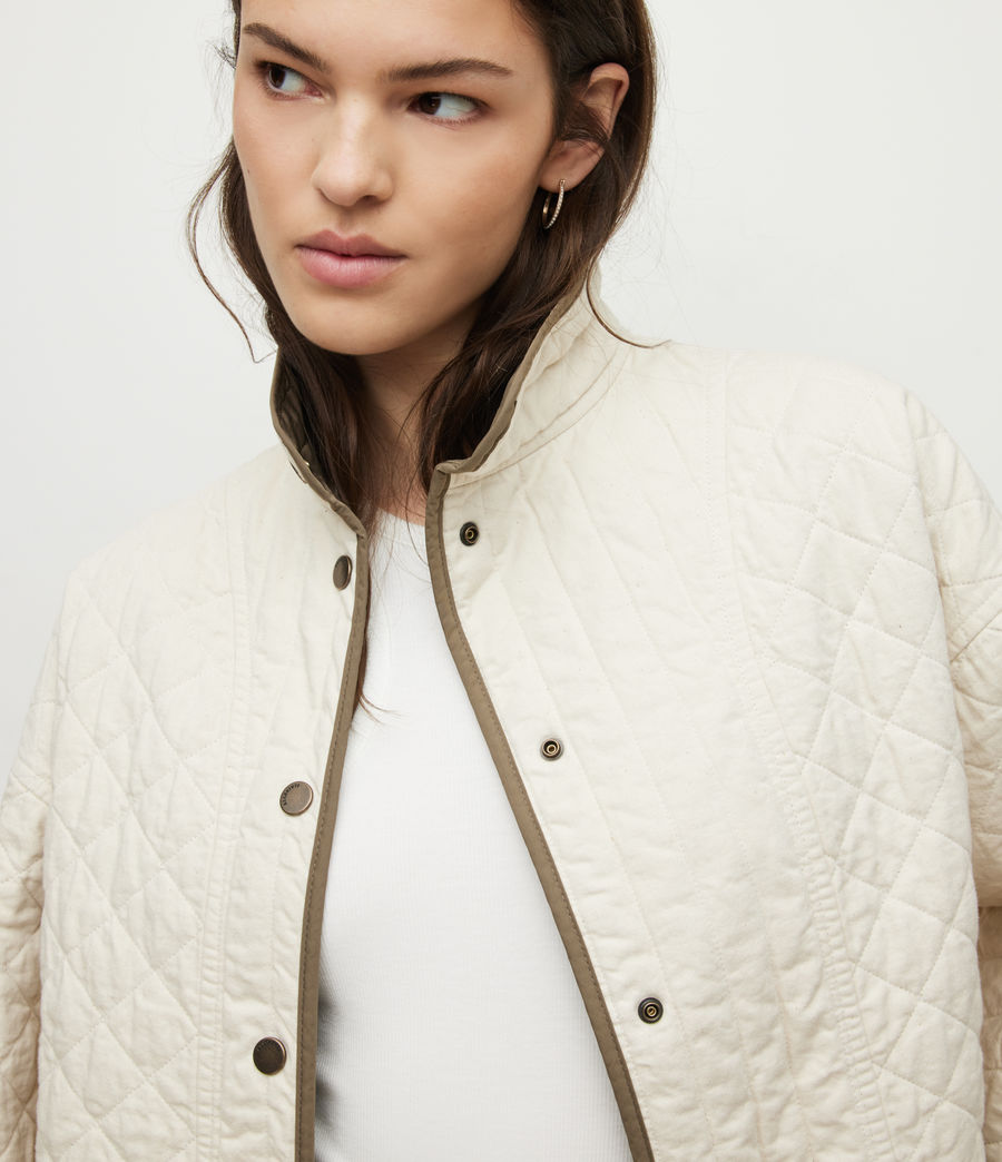 Women's Madison Reversible Jacket (white_khaki) - Image 6