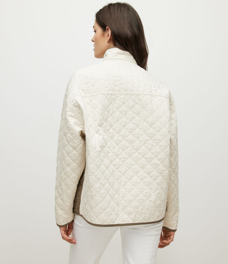 Womens Madison Reverse Jacket (white_khaki) - Image 8