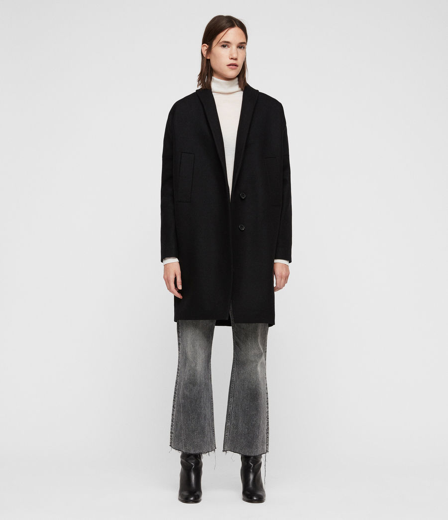 ALLSAINTS UK: Womens Layton Coat (black)