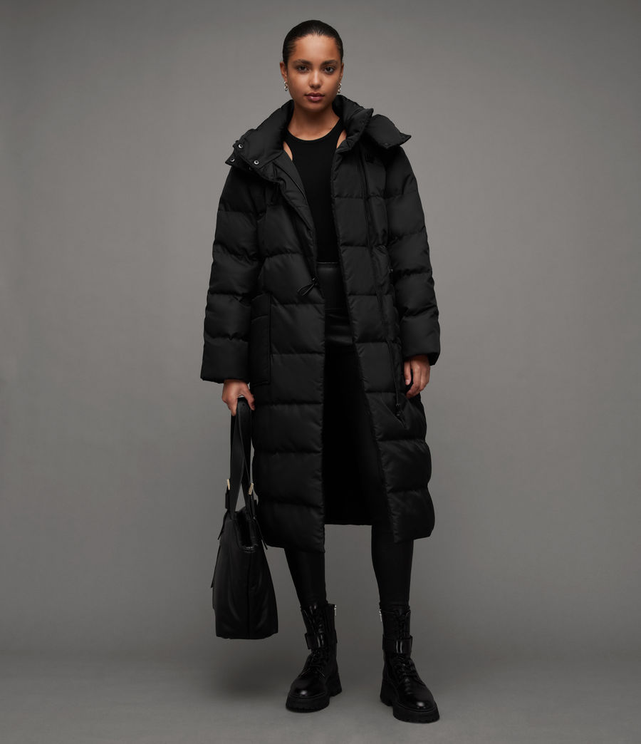 Womens Allana Oversized Puffer Coat (black) - Image 1