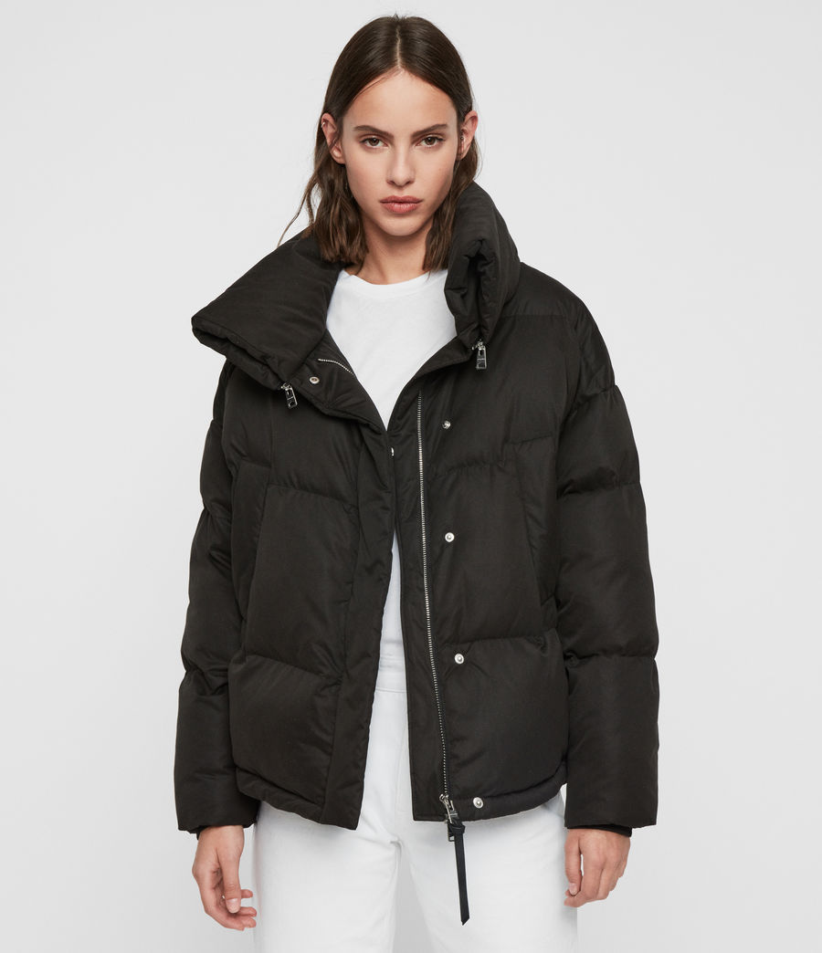 ALLSAINTS UK: Womens Piper Puffer Coat (black)