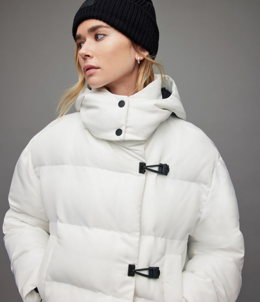 Womens Allais Puffer Jacket (optic_white) - Image 4