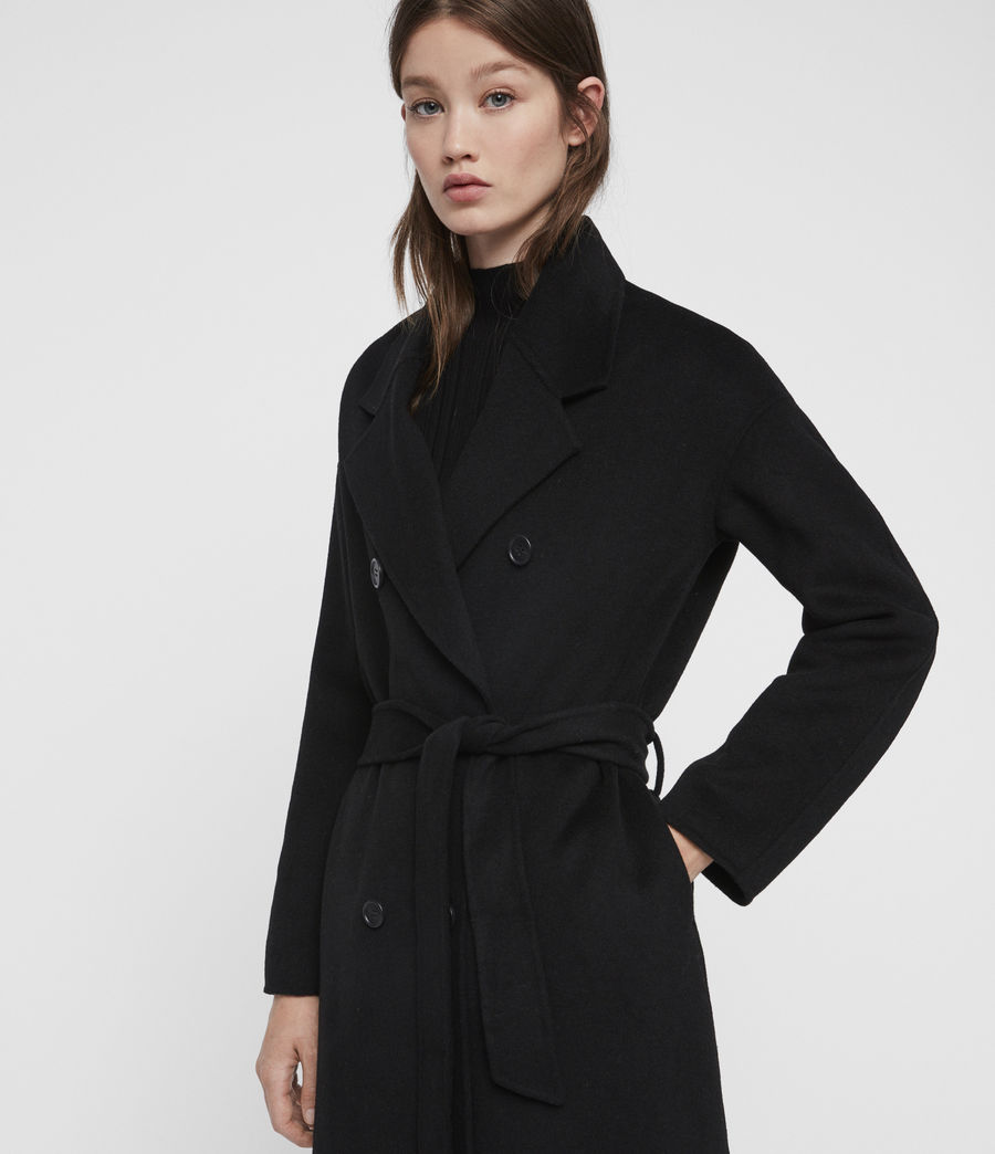 allsaints wool coat