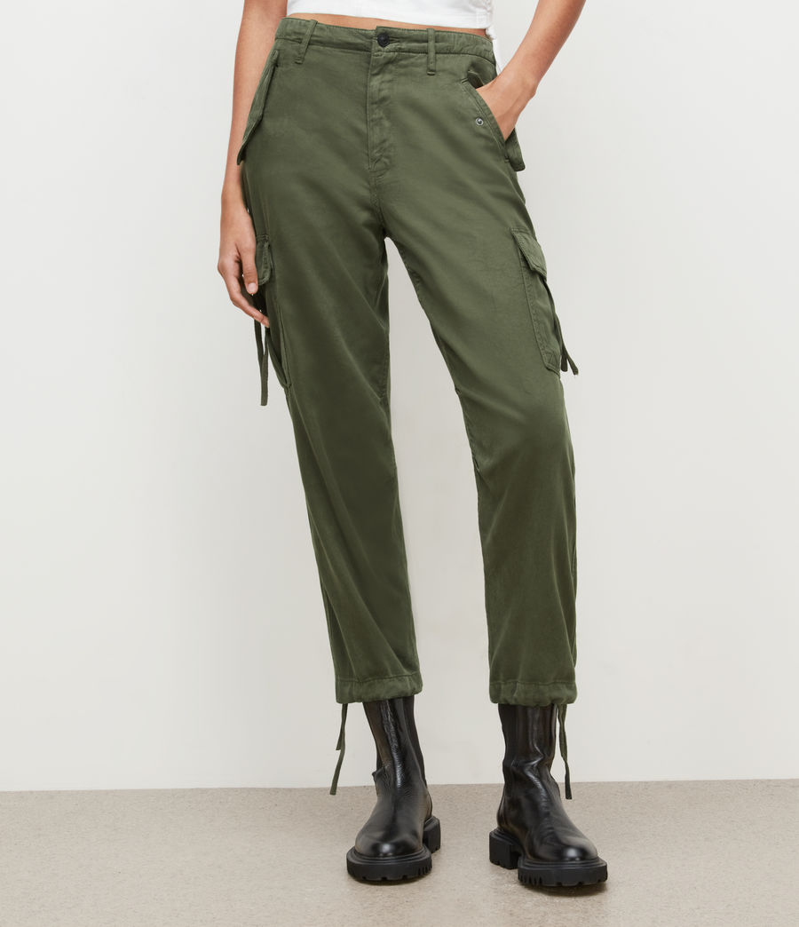 Women's Mel Combat Trousers (khaki_green) - Image 2