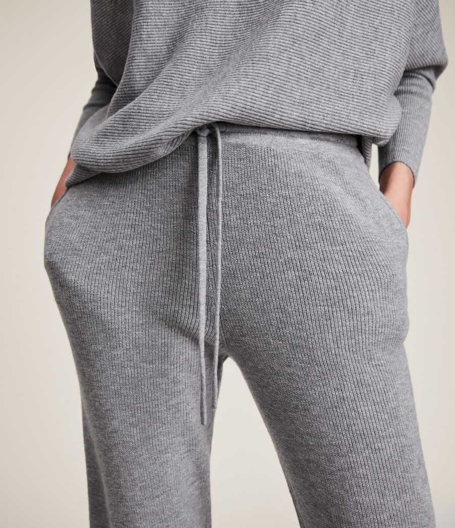 grey wool joggers