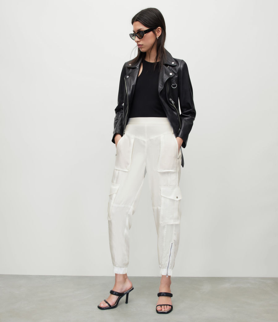 Damen Astarte Mid-Rise Cargo Trousers (chalk_white) - Image 1
