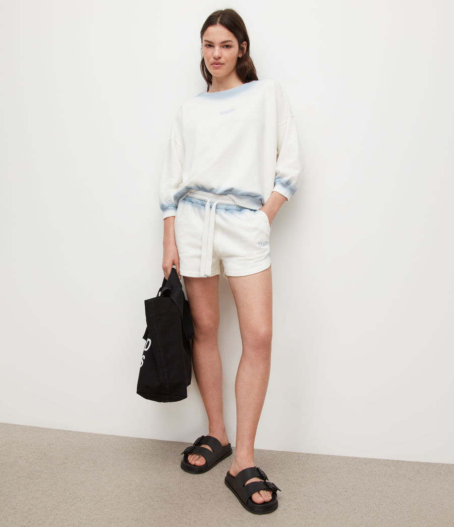 Damen Lila Spray Shorts (chalk_white) - Image 1