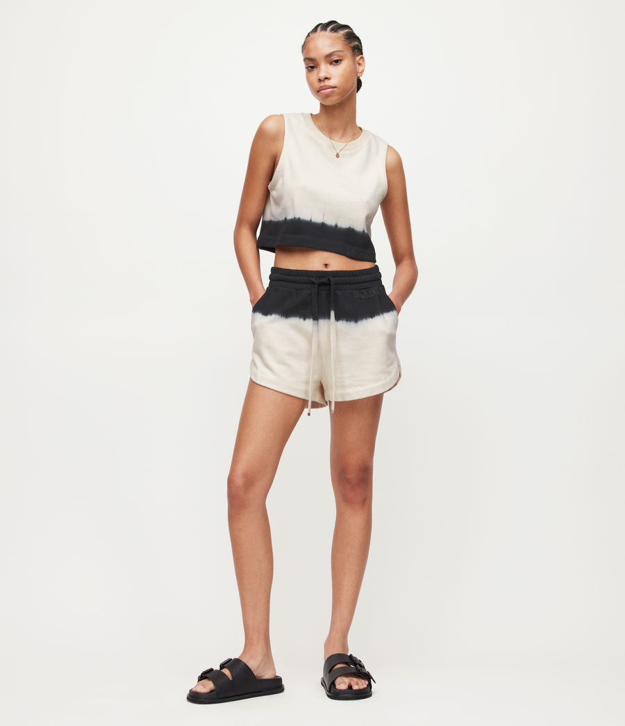 Womens Lila Ombre Shorts (ecru_white) - Image 5