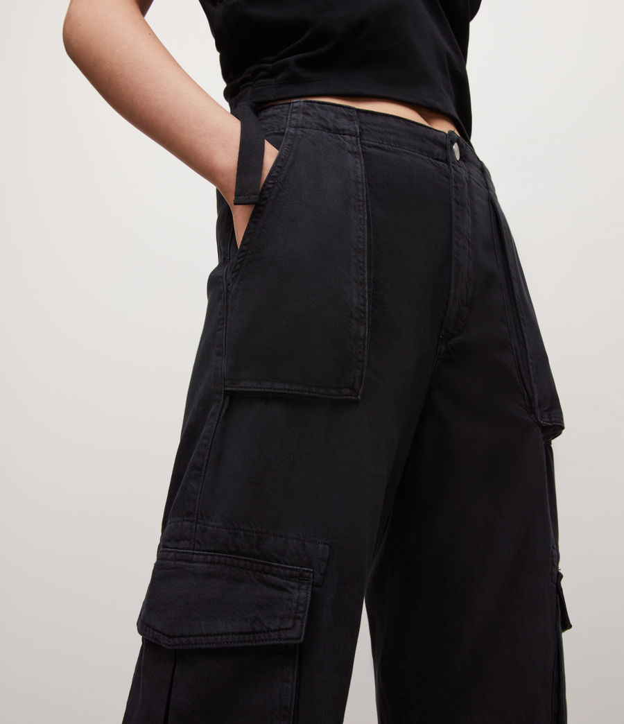 Womens Frieda Denim Pants (washed_black) - Image 3