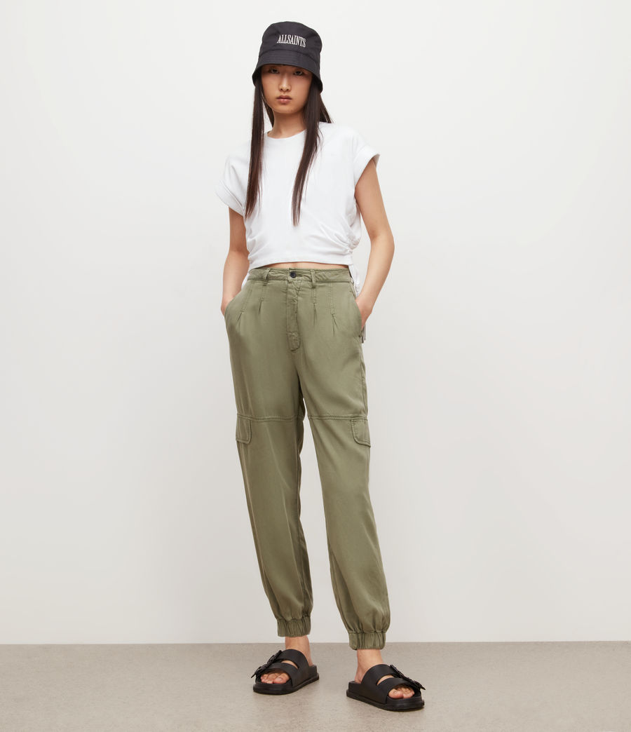 Femmes Lira High-Rise Trousers (khaki_green) - Image 4