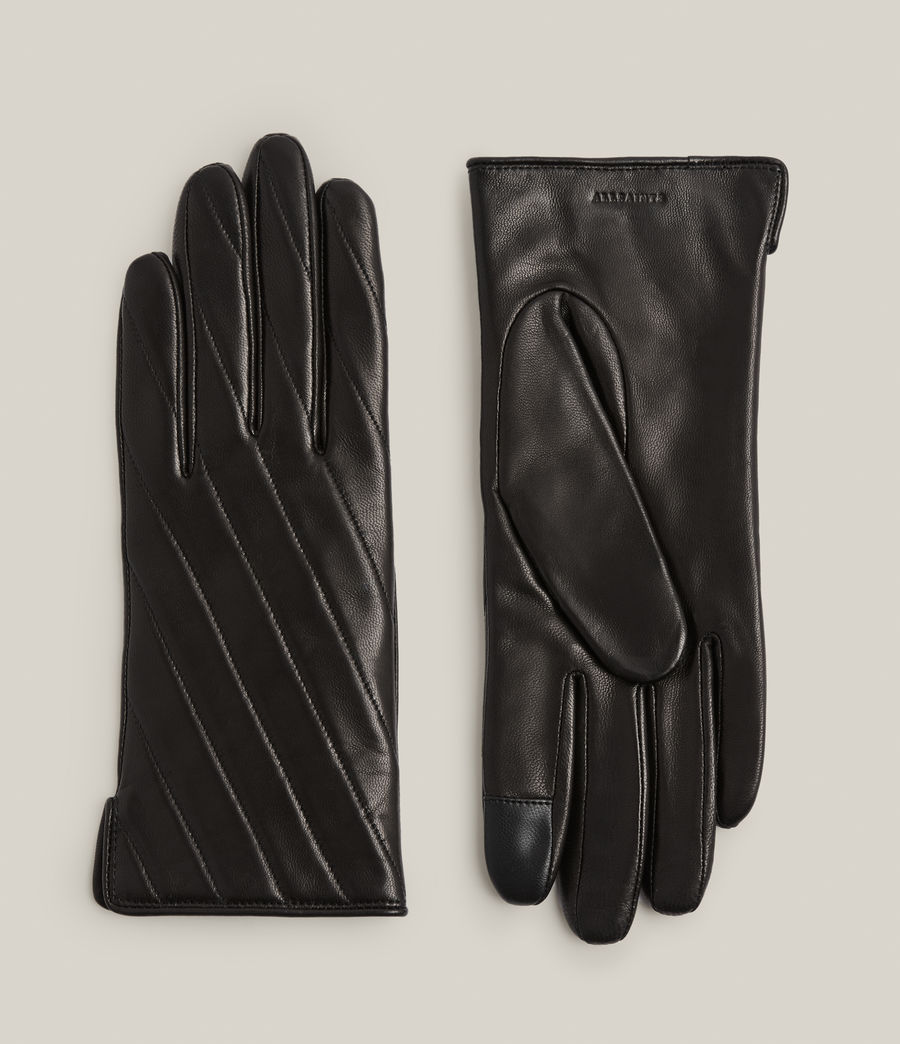 Women's Tonya Leather Gloves (black) - Image 1